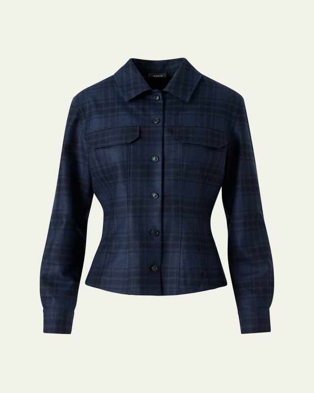 Long-Sleeve Check Flannel Shirt